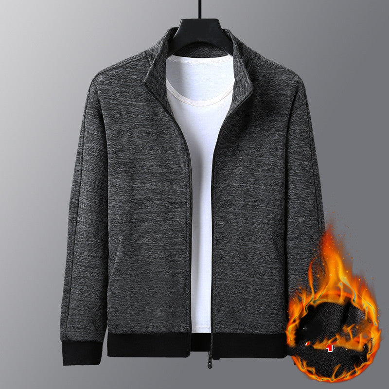 Jacket With A Stand-up Collar Casual Jacket
