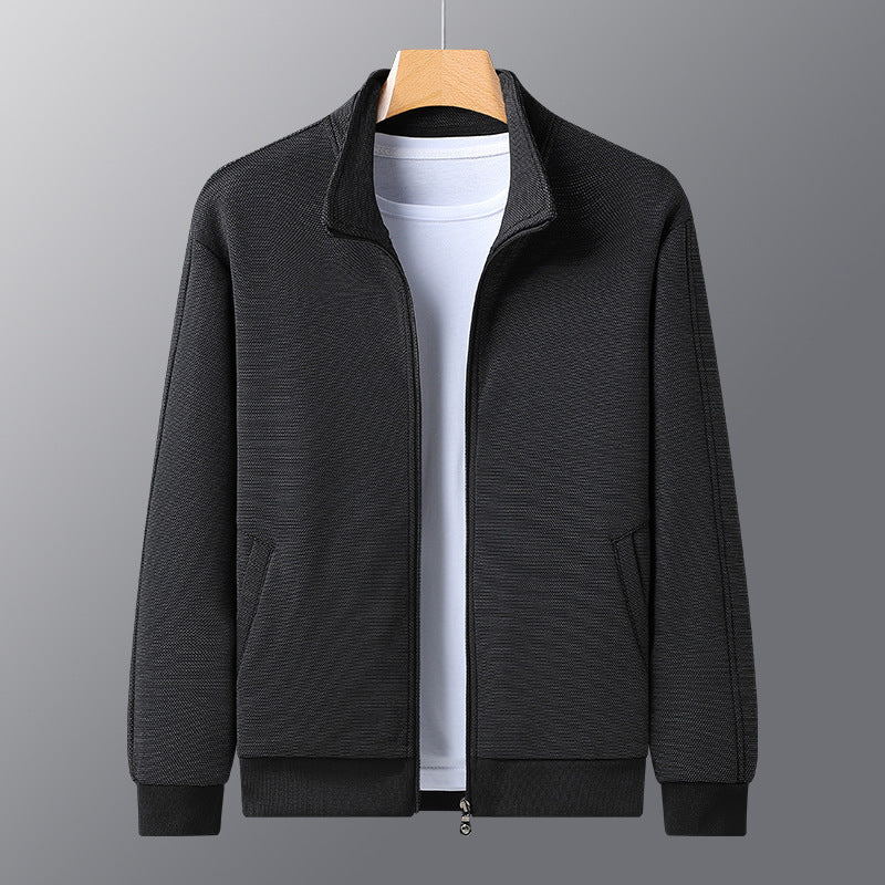 Jacket With A Stand-up Collar Casual Jacket